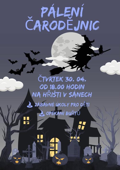 pálení čarodějnic na hřišti
