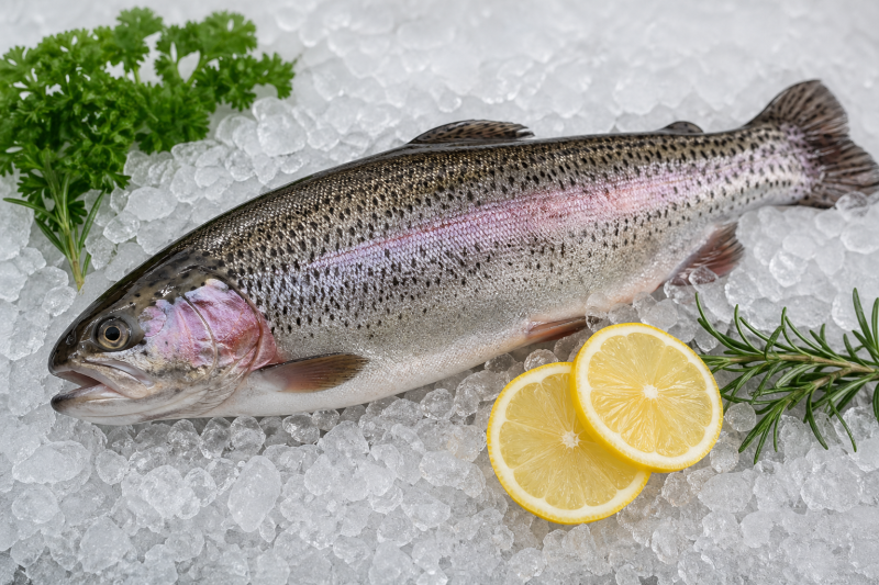 Čerstvé pstruhy v Dolním Babákově 1