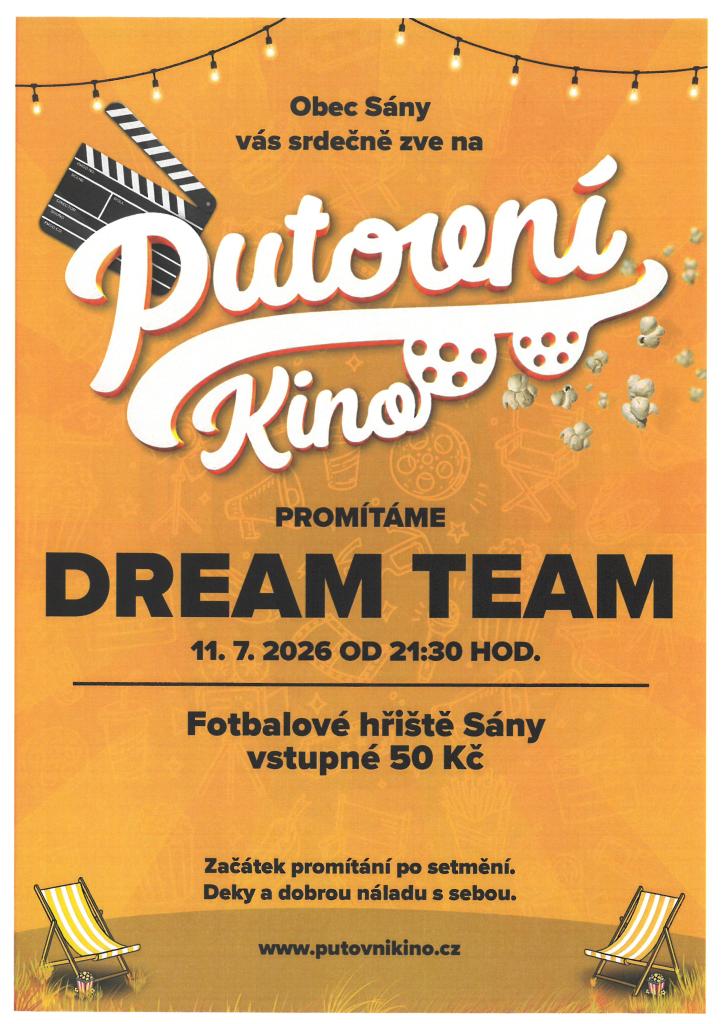 promítání filmu pod hvězdami