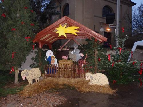 Nový altánek s&nbsp;jesličkami